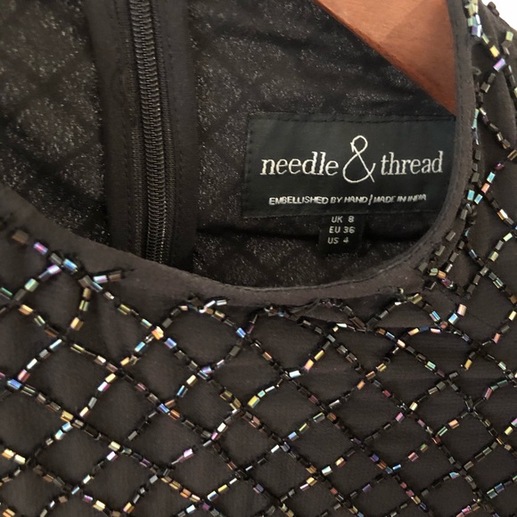 Needle & Thread black classic midi dress - Picture 2 of 8